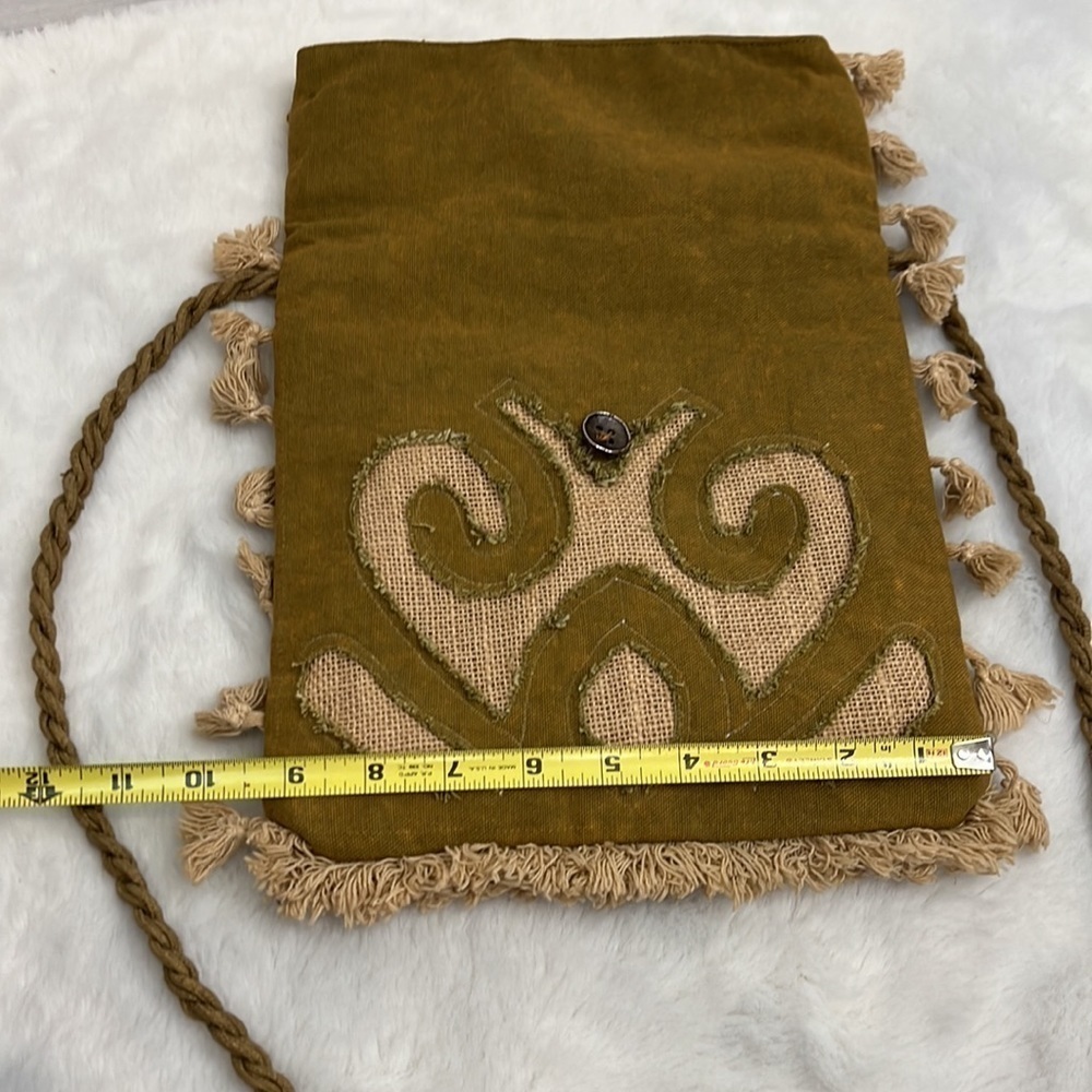Crosstree lane cotton purse with twisted crossbody strap very boho - Picture 15 of 16